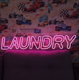 Neon Sign Laundry, Inscription Laundry Led Light, Neon Sign For Laundry Business, Laundry Logo Neon Sign, Laundry Text Led Light