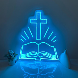 Open Bible Neon Sign, Home Decor Bible Сross Led Sign, Custom Neon Sign, Religious Faith Neon Sign, Bedroom Neon Light Personalized Gift