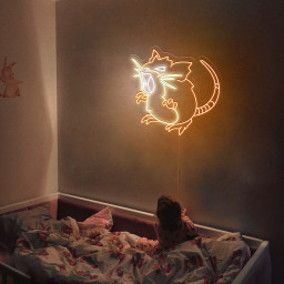 Pokemon Raticate Neon Signs