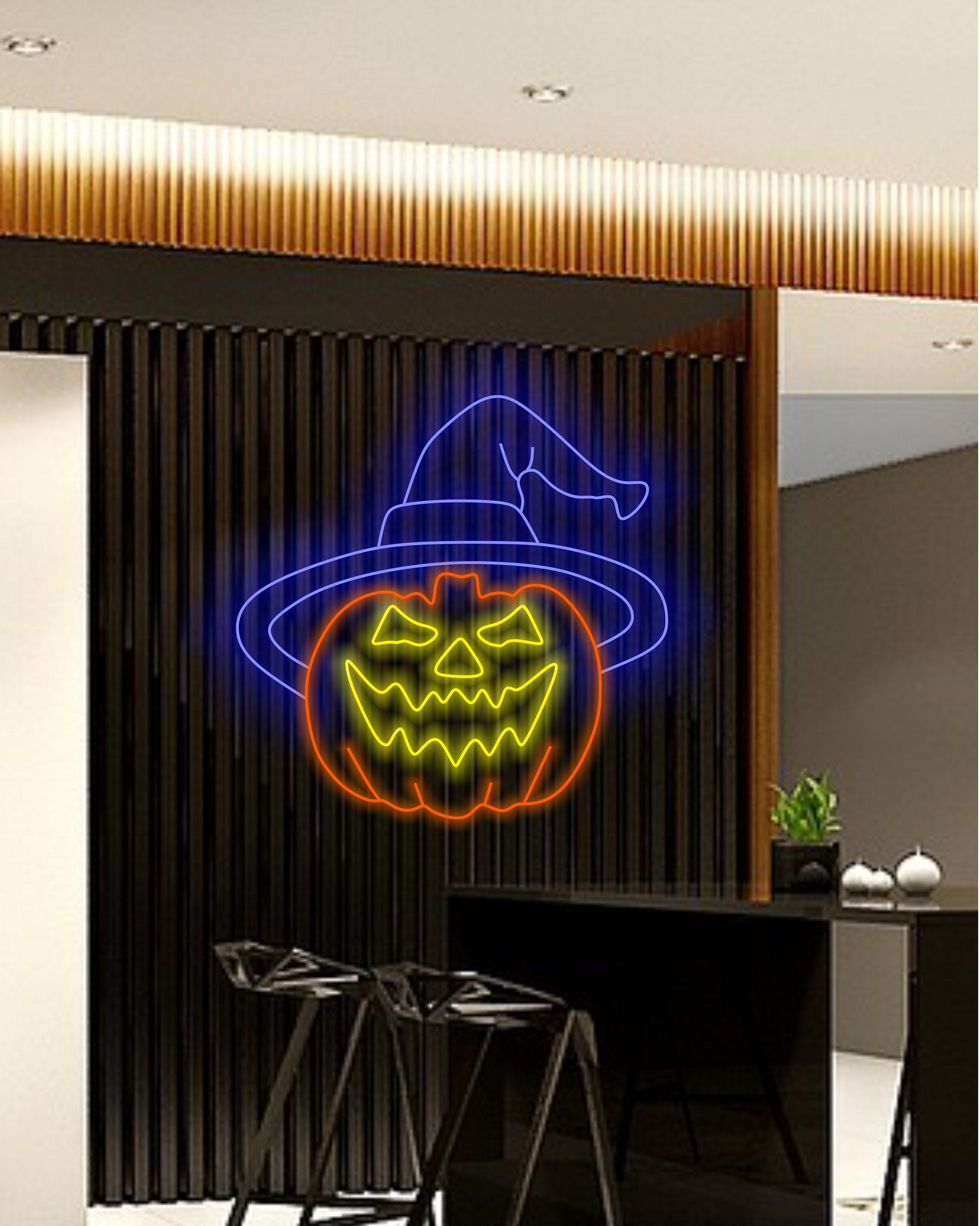 Pumpkin Neon Sign Halloween, Unique Halloween Neon Decor, Halloween Pumpkin Neon Light, Specialty Halloween Neon Sign, Pumpkin Glow Sign