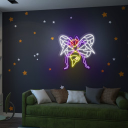 Beedrill Neon Signs Pokemon Wall Art
