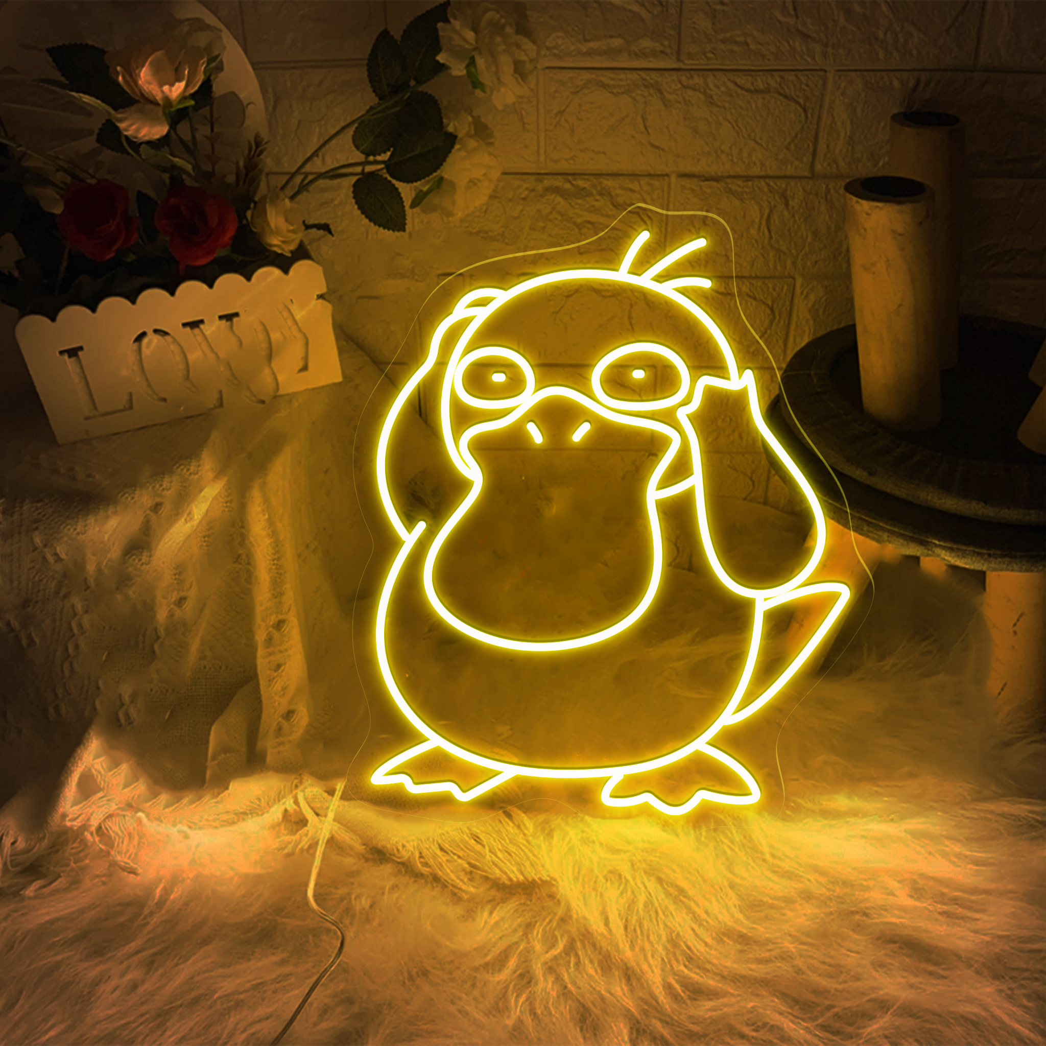 Psyduck Pokemon Neon Led Sign