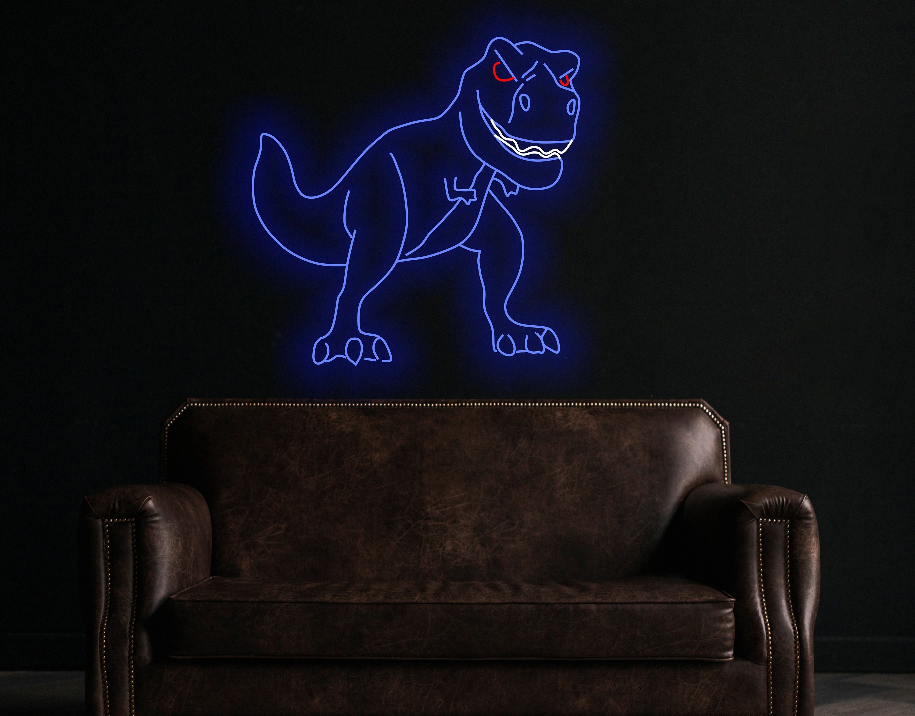 Dinosaur Neon Sign, T-Rex Dinosaur Neon Sign, Tyrannosaurus Rex Neon Sign, Ancient Reptiles Neon Sign, Rex Neon Sign, Terrible Lizard Neon