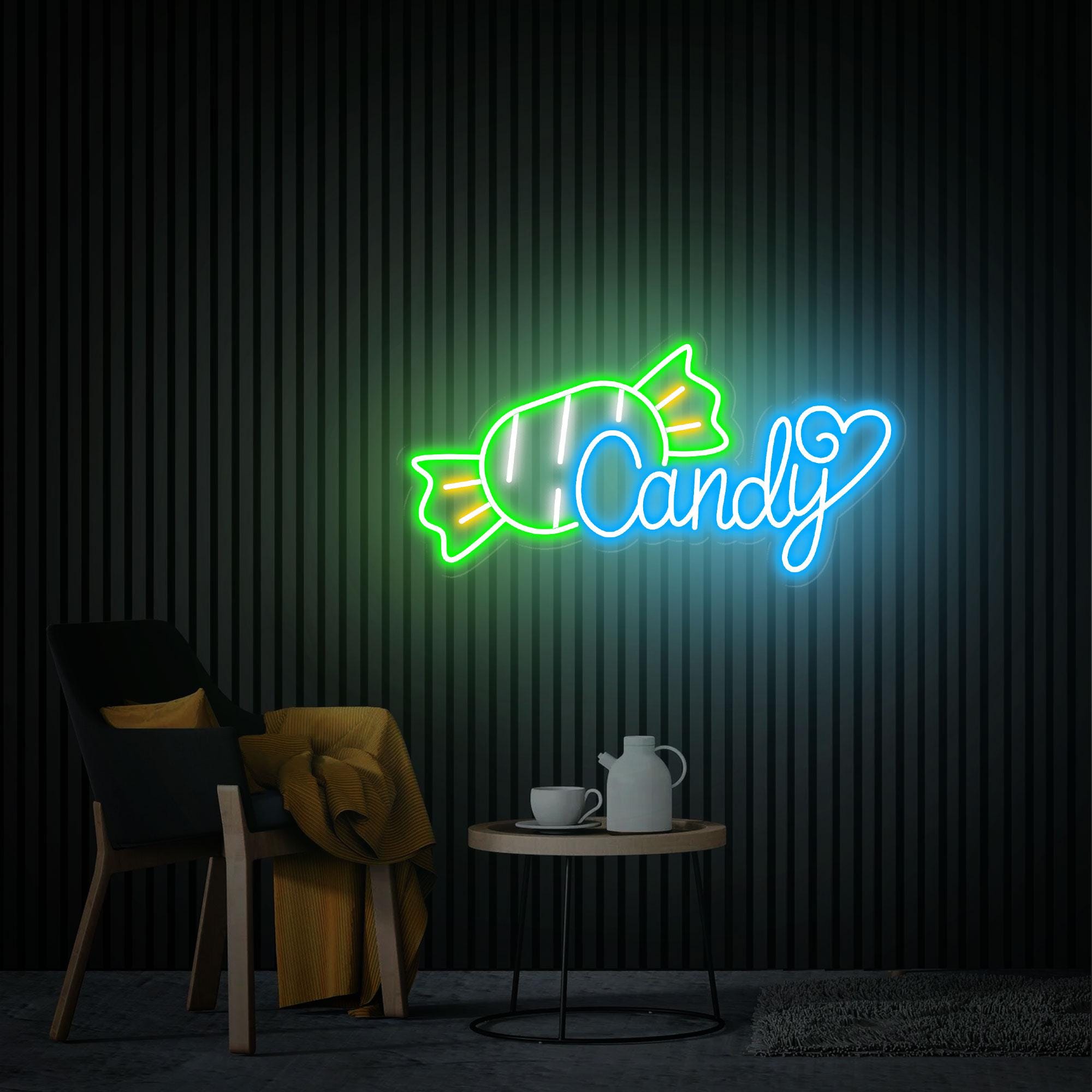 Candy Neon Sign, Candy Shop Decor, Custom Neon Sign, Candy Bar Decor, Business Opening Gift, Candy Sign Wall Art for Storefront