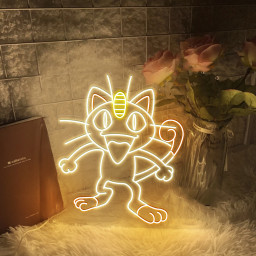 Meowth Pokemon Neon Led Sign