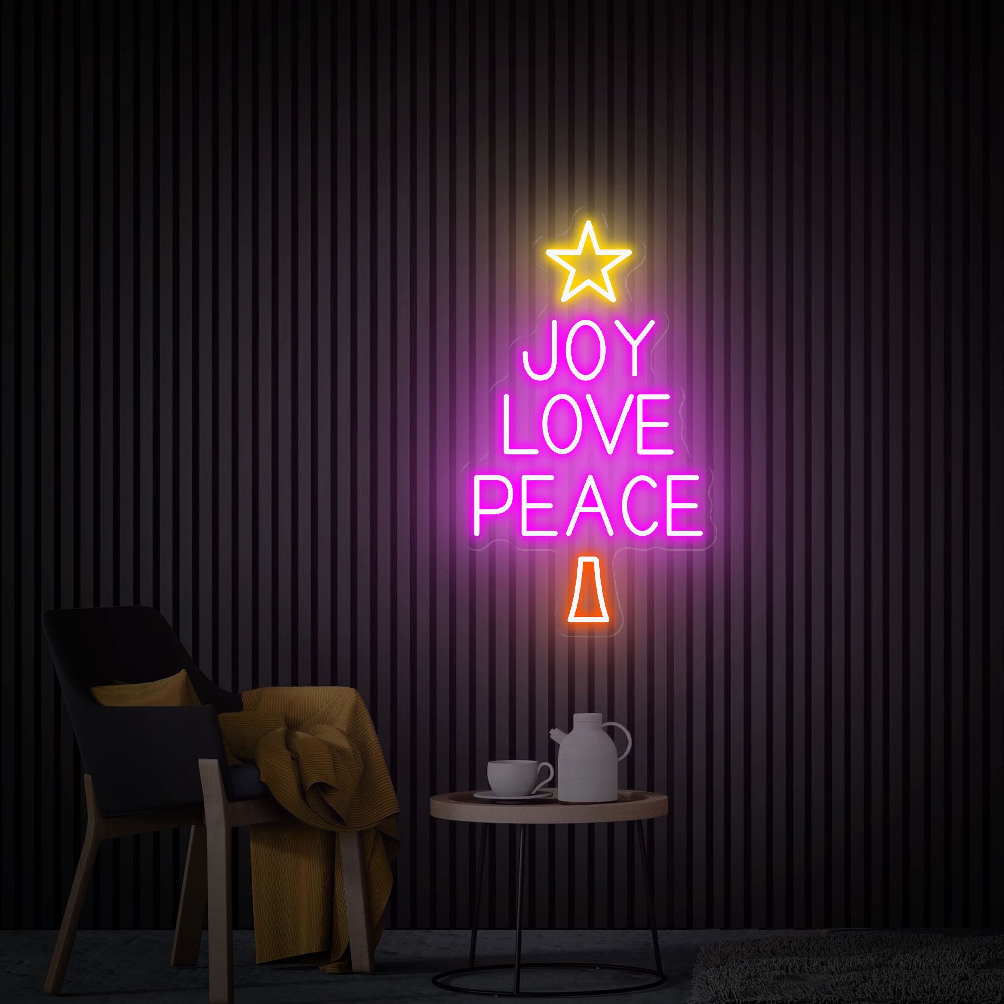 Joy Love Peace Neon Sign, Neon Wall Art, Joy Love Peace Led Sign, Christmas Led Sign, Custom Neon Sign, Christmas Decor, Bedroom Neon Signs