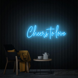 Cheers To Love Neon Sign Custom Wedding Sign Personalized Gift for Her, Home Bedroom Decor Led Light Sign Neon Party Decor Engagenment Sign