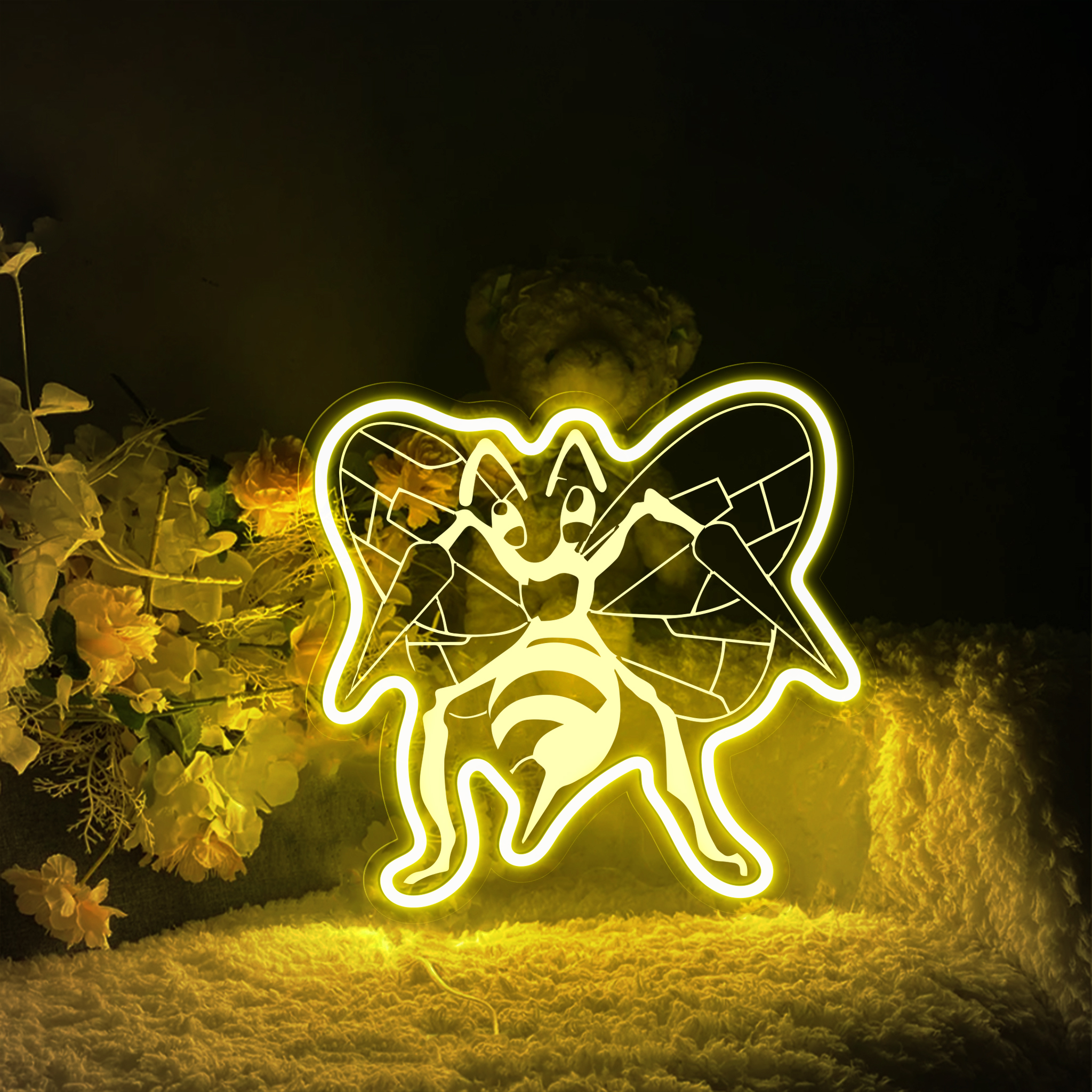 Beedrill Laser Signs Pokemon Wall Art