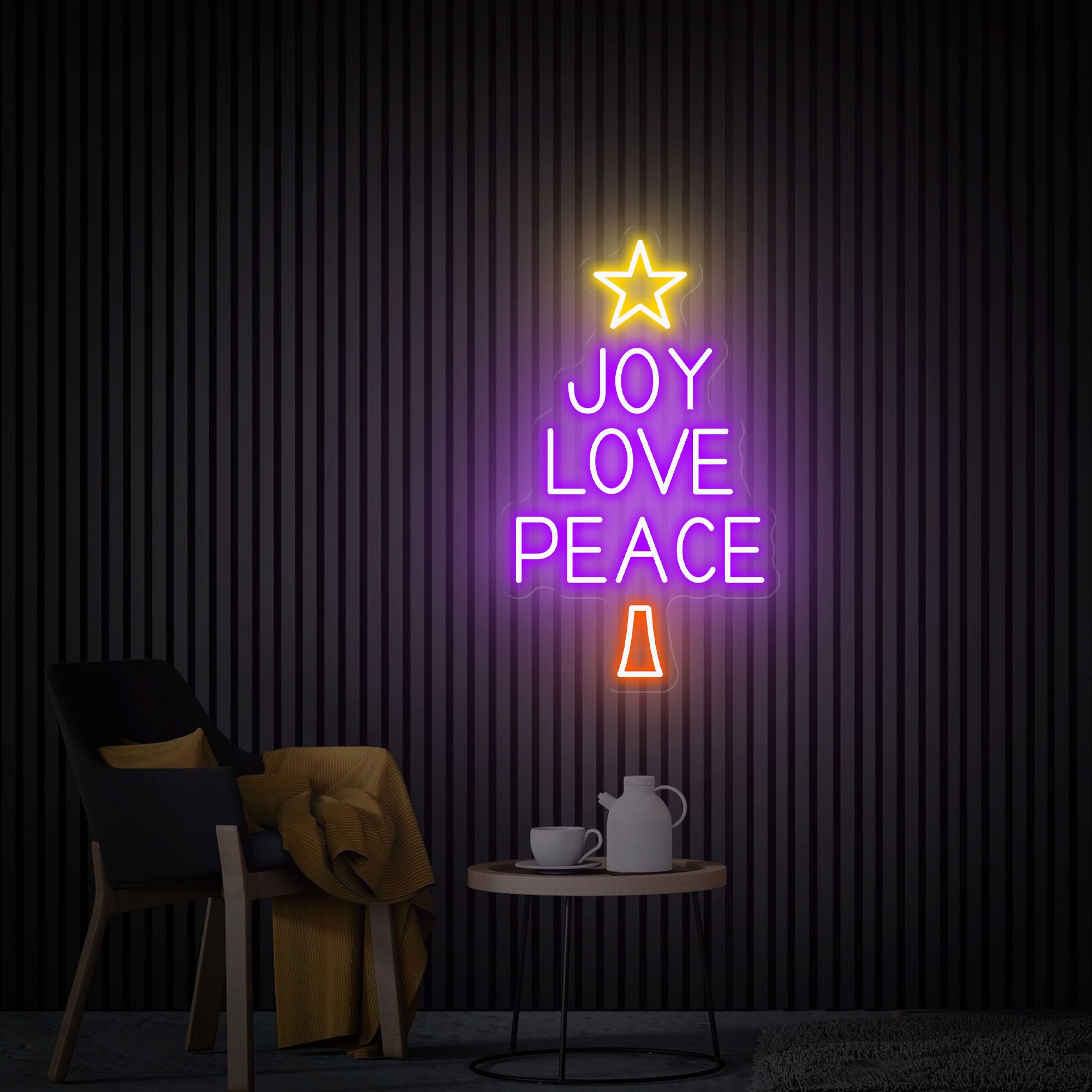 Joy Love Peace Neon Sign, Neon Wall Art, Joy Love Peace Led Sign, Christmas Led Sign, Custom Neon Sign, Christmas Decor, Bedroom Neon Signs