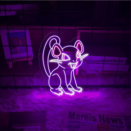 Pokemon Rattata Neon Signs