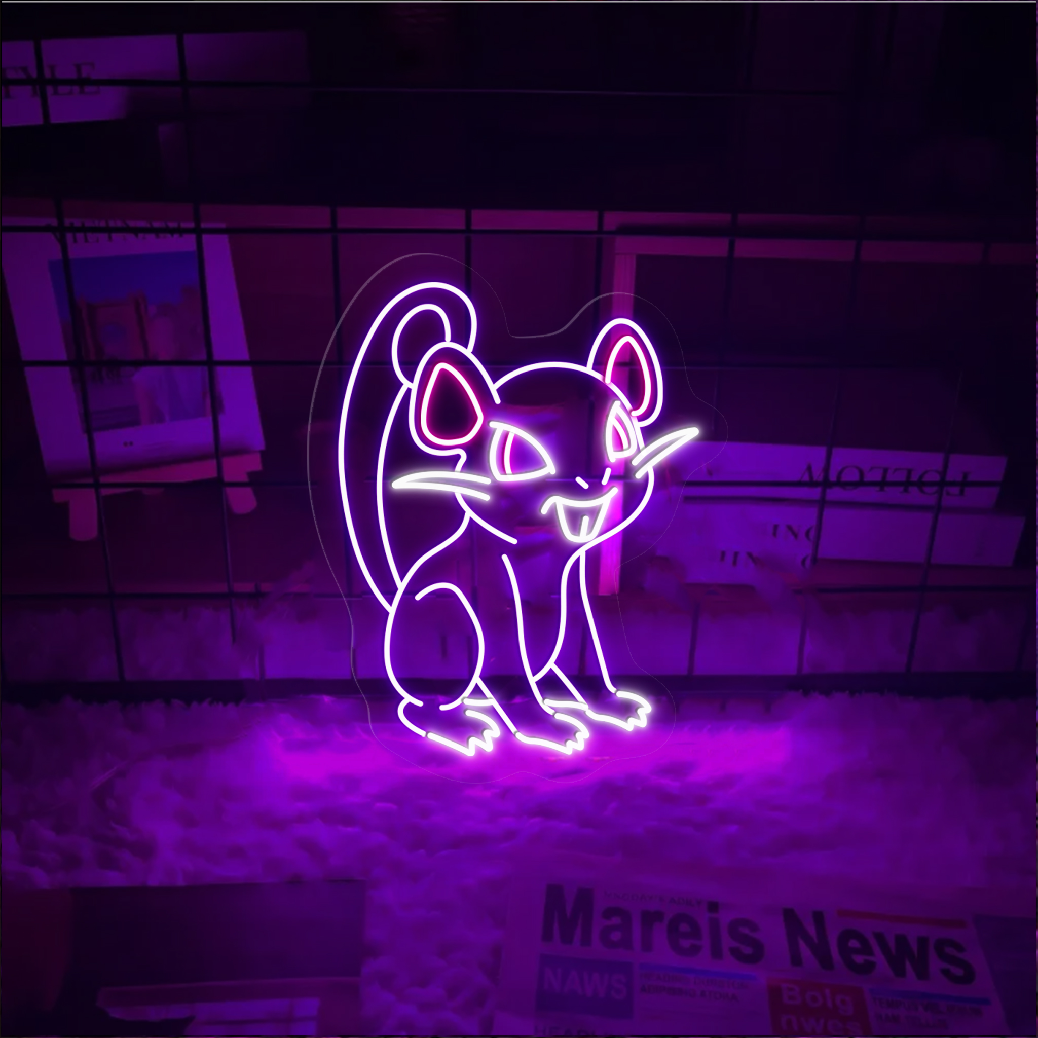 Pokemon Rattata Neon Signs