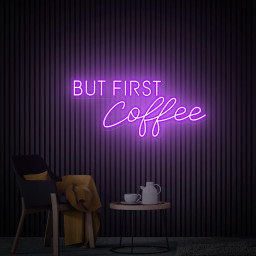 But First Coffee Neon Sign, Cafe Neon Sign, Coffee Neon Wall Art, Custom Neon Sign for Business, Kitchen Wall Decor, New Business Gift