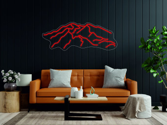 Denali Mountains - LED Light Neon Sign, Custom Mountains