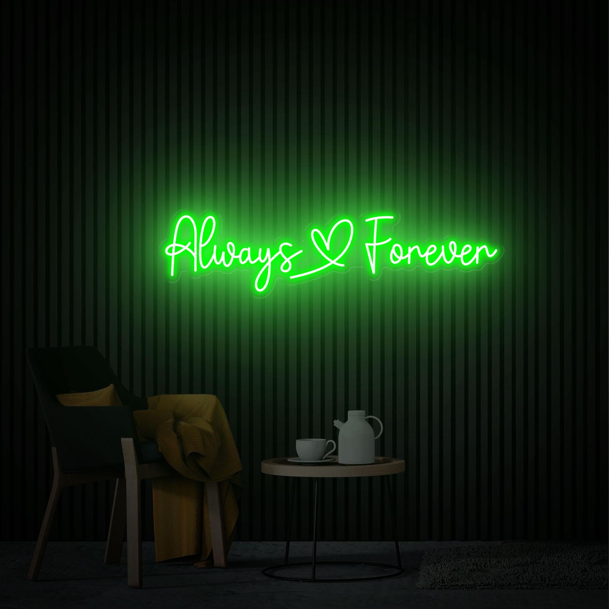 Always Forever Neon Sign, Custom Wedding Neon Light, Led Sign for Wedding Backdrop, Wedding Party Decor, Christmas Party Light Decor