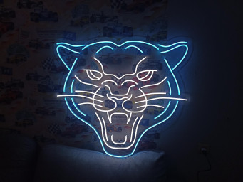Panther Led Sign, Panther Neon Sign, Neon Panther Light, Wild Animal Neon Light, Custom Panther Neon Sign, Jungle Theme Neon Sign
