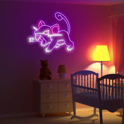 Rattata Neon Signs Pokemon Wall Art