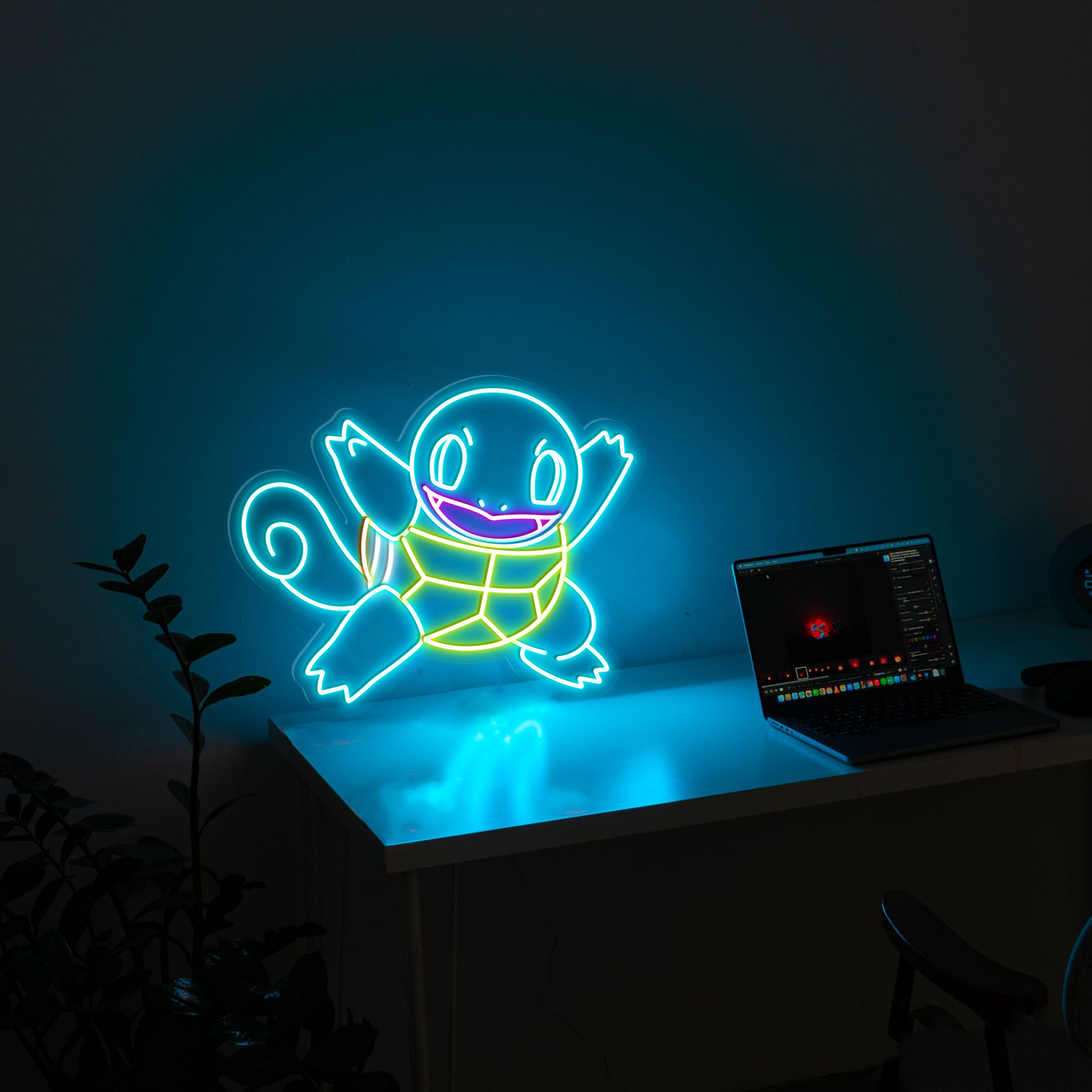 Squirtle Pokemon Neon Signs