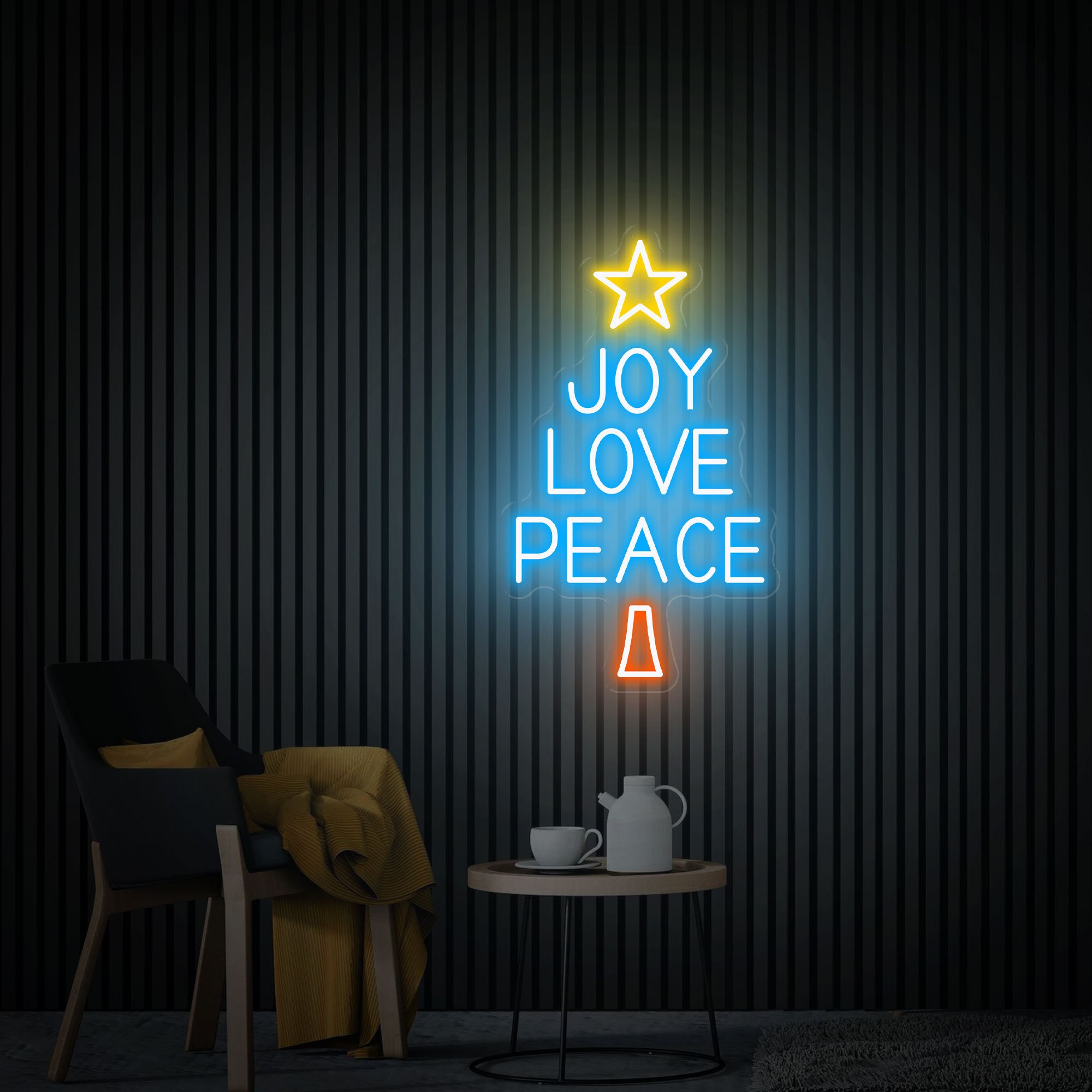 Joy Love Peace Neon Sign, Neon Wall Art, Joy Love Peace Led Sign, Christmas Led Sign, Custom Neon Sign, Christmas Decor, Bedroom Neon Signs