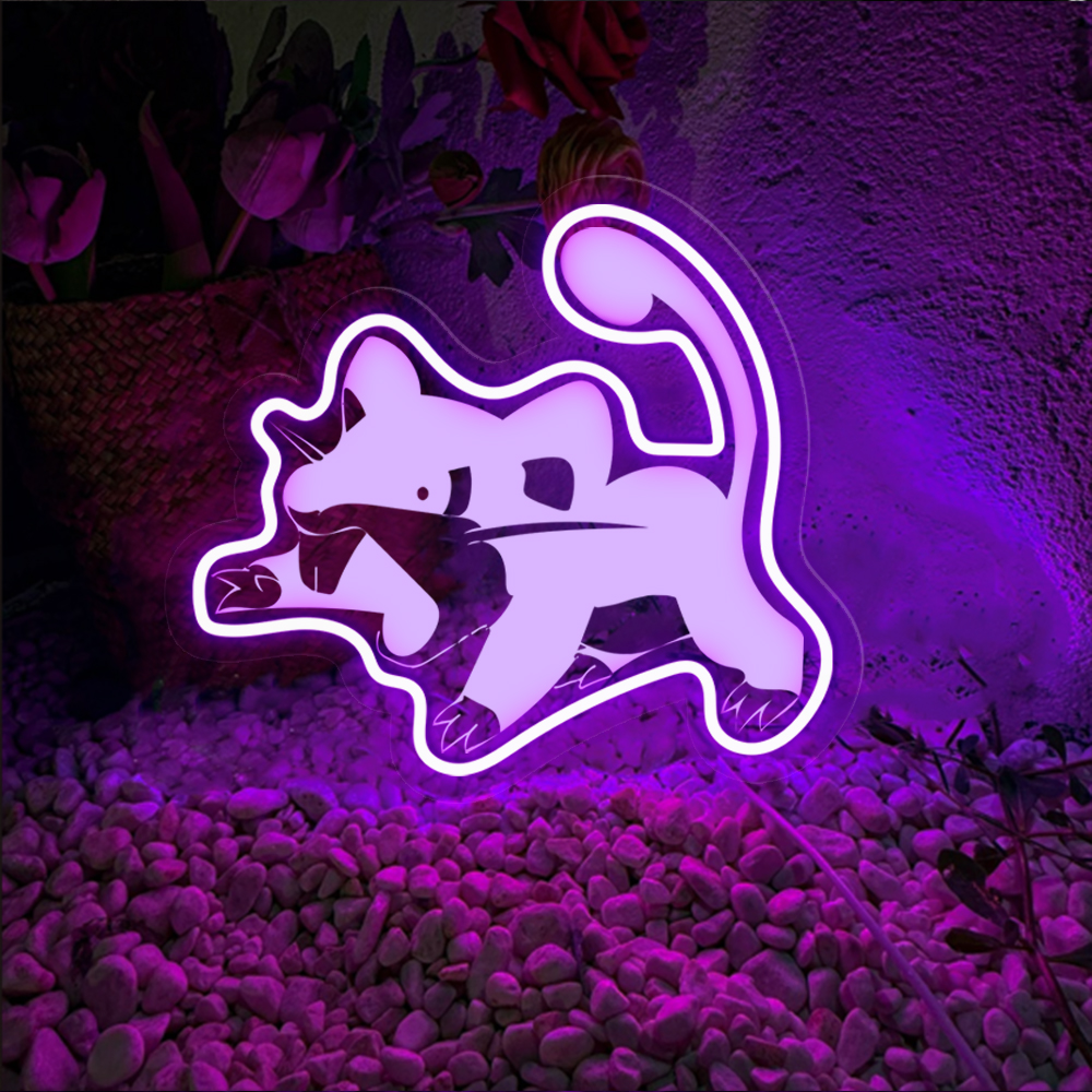 Rattata Laser Signs Pokemon Wall Art