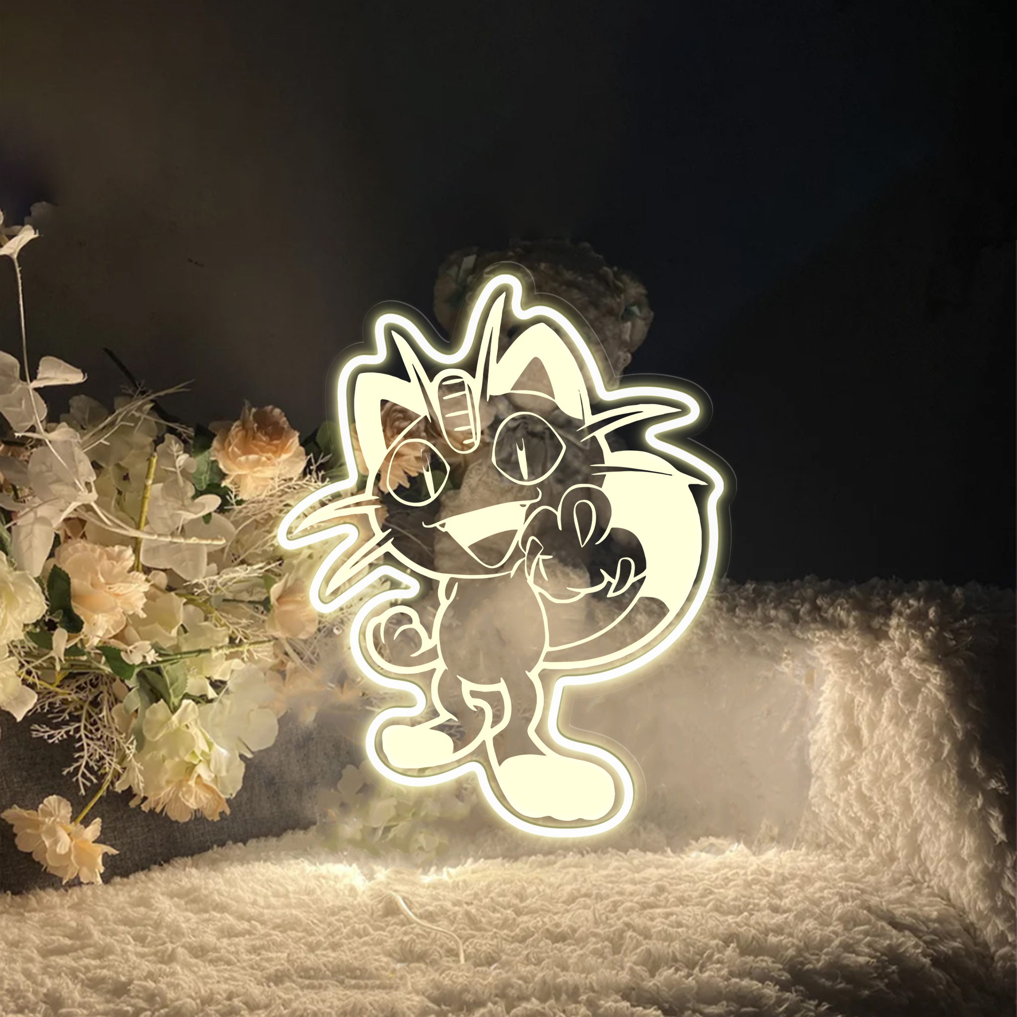 Pokemon Meowth Laser Signs Kids Room Decor