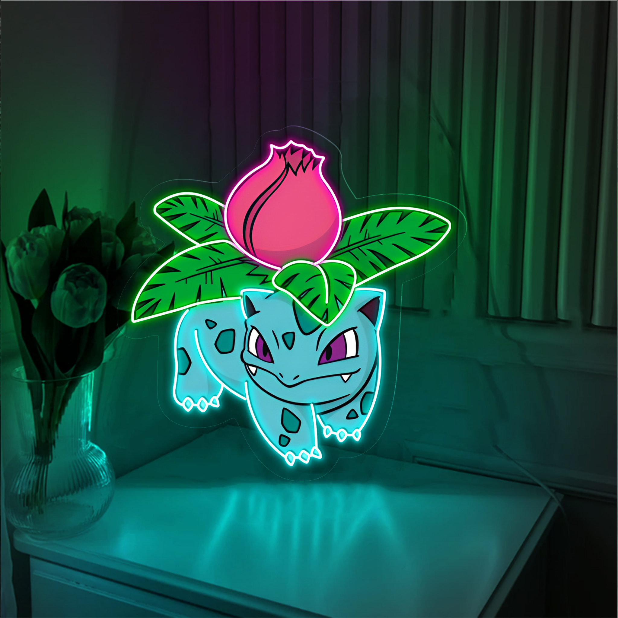 Ivysaur Pokemon UV Signs