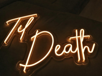 Till Death Neon Sign, Led Neon Sign Wedding Party , Till Death Do Us Party, Neon Light Sign, Wall Art Family Gift, Til Death Neon Light