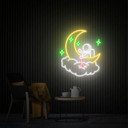 Astronaut Neon Sign, Astronaut Moon Cloud Led Light Sign, Custom Neon Signs, Astronaut Wall Art, Bedroom Neon Sign decor, Christmas Gift
