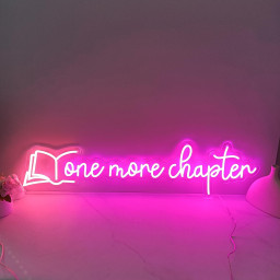 One More Chapter Neon Sign, Book Room Decor, Book Wall Art, Custom Neon Sign, Neon Sign Bedroom, Home Bar Sign, Gifts for Bookworms