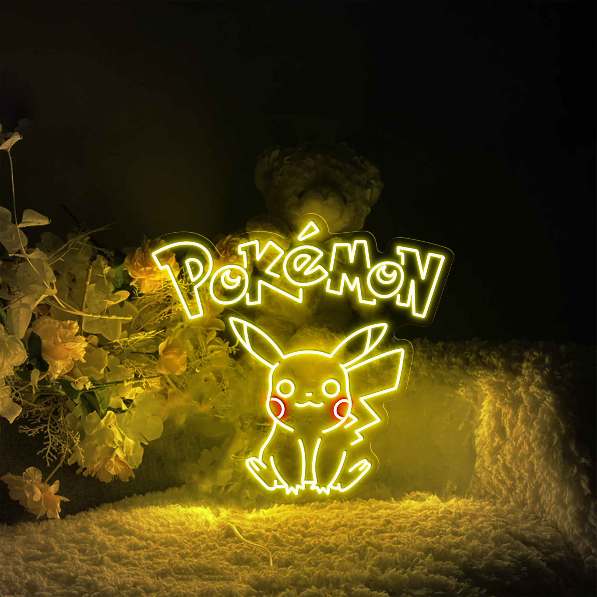 Pikachu Neon Signs Pokemon Wall Art