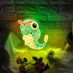 Caterpie UV Signs Pokemon Wall Art