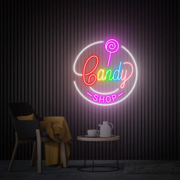 Candy Shop Neon Sign, Candy Store Decor, Custom Neon Sign, Candy Bar Decor, Business Opening Gift, Candy Sign Wall Art for Storefront