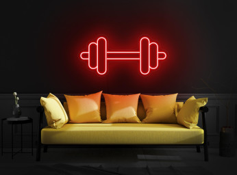 Dumbbell Neon Sign, Gym Neon Sign, Gym Led Sign, Dumbbell Led Sign, Fitness Neon Sign, Workout Neon Sign, Dumbbell Art Decor, Gym Art Decor