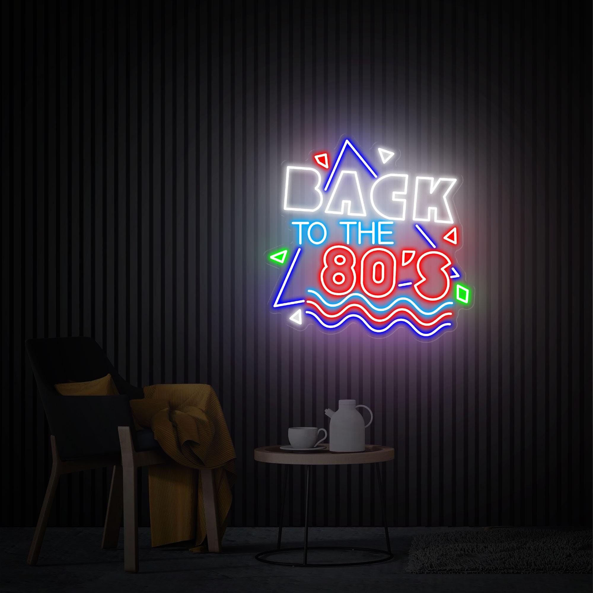 Back to the 80s Neon Sign, Party Wall Decor, Custom Neon Signs, Neon Bar Sign, Business Sign, Home Led Neon Light Sign, Personalized Gifts