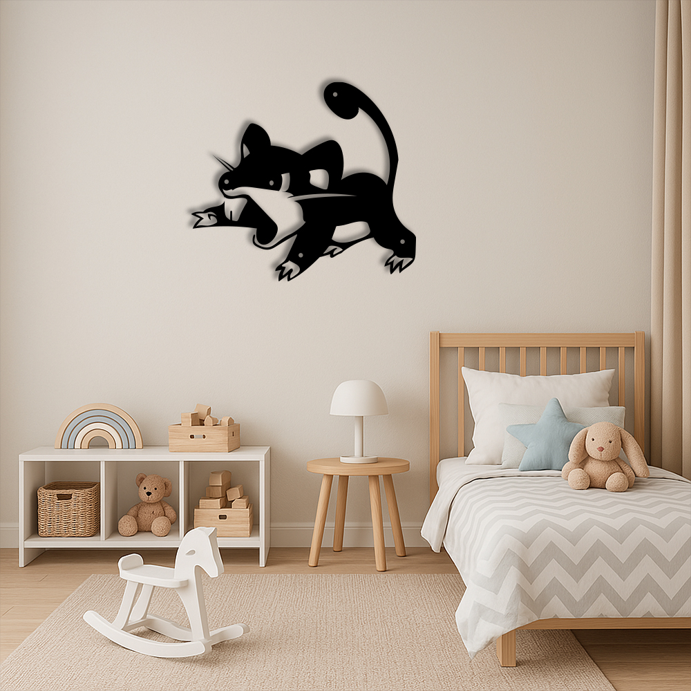 Rattata Metal Signs Pokemon Wall Art