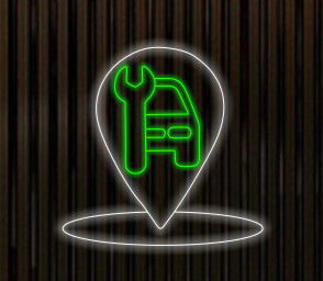 Car Workshop Neon Sign, Motor Vehicle Station Neon Sign, Auto Repair Shop Neon Sign, Vehicle Service Station Neon Sign, Garage Neon Sign