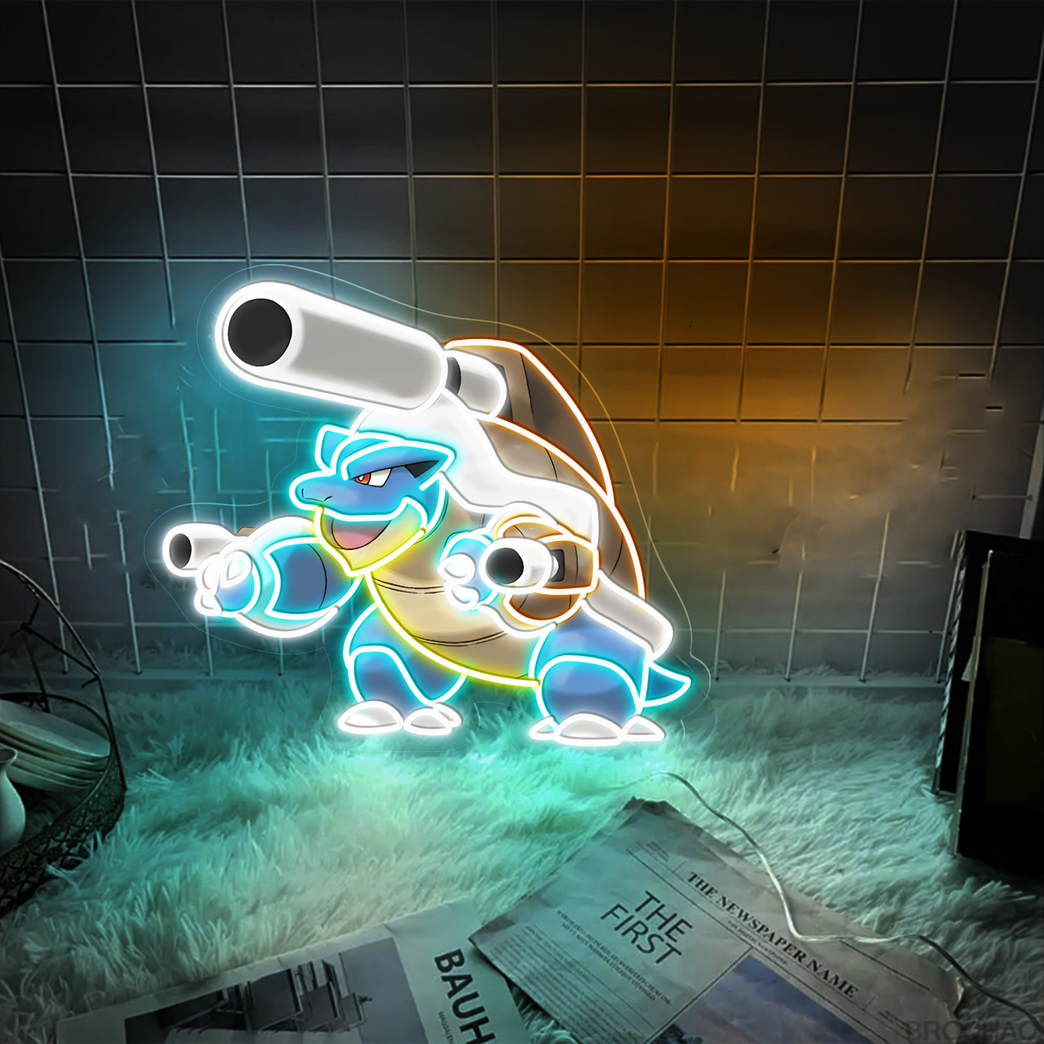 Blastoise UV Signs Pokemon Wall Art