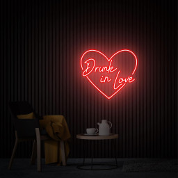 Drunk in Love Neon Sign, Custom Wedding Sign, Wedding Backdrop, Home Decor Personalized Gift, Neon Sign Art, Wedding Decor Gift for Couple