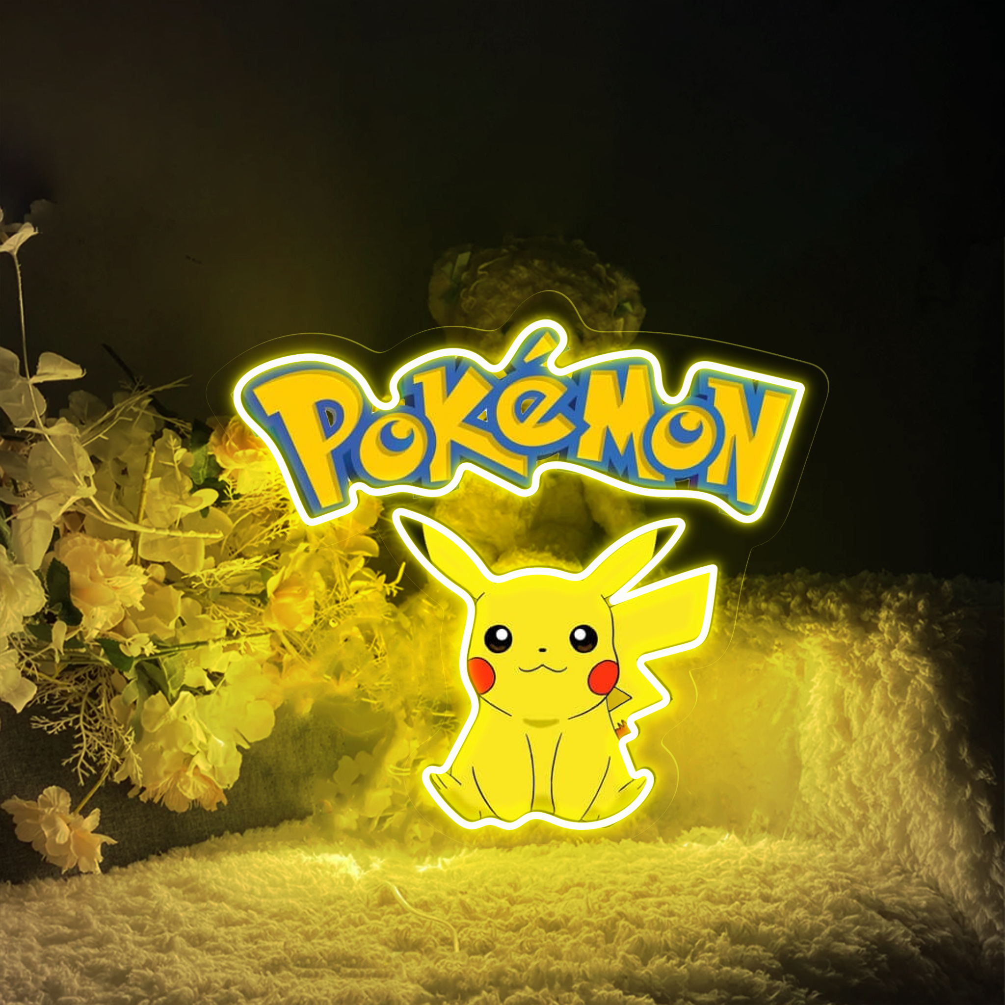 Pikachu UV Signs Pokemon Wall Art