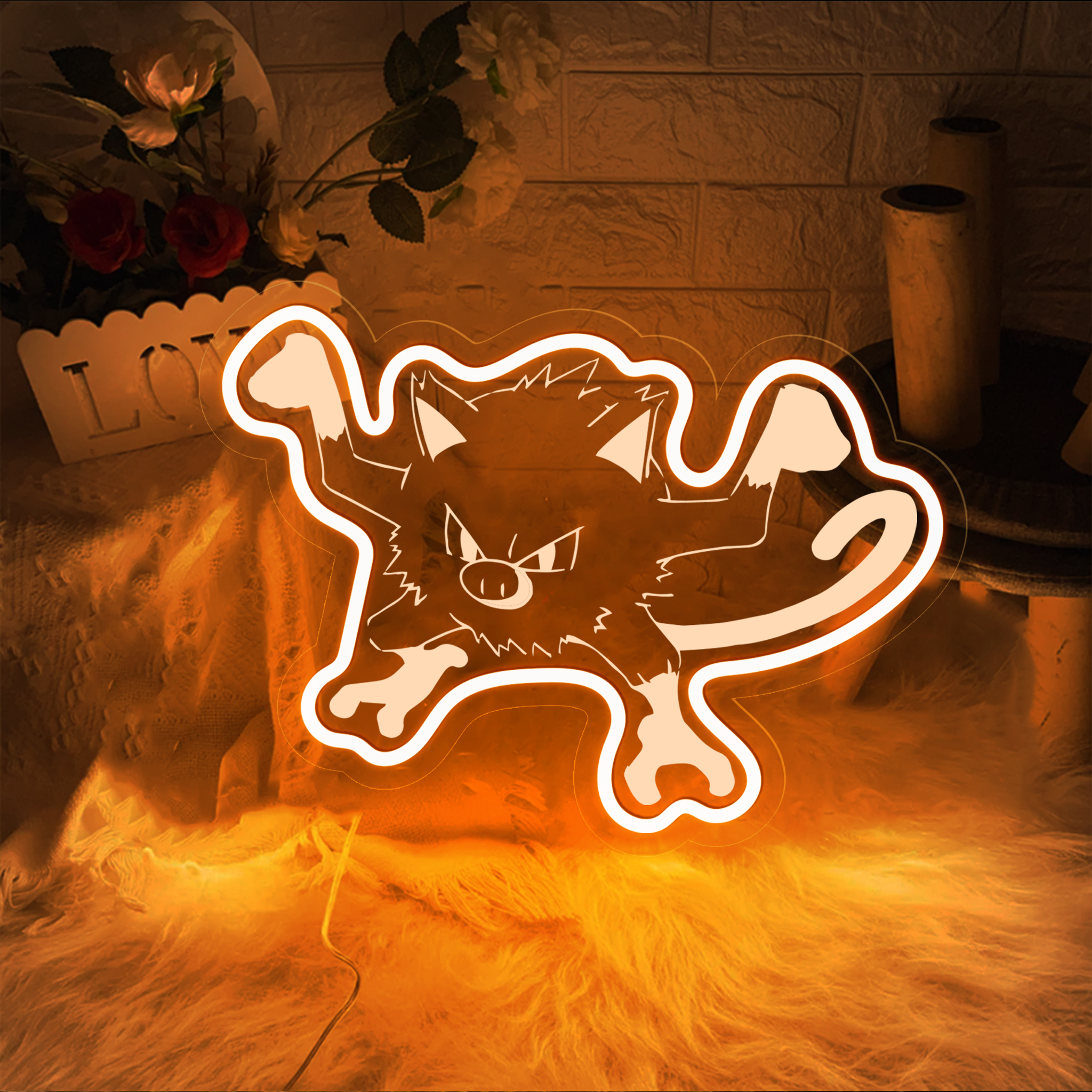 Pokemon Mankey Laser Signs