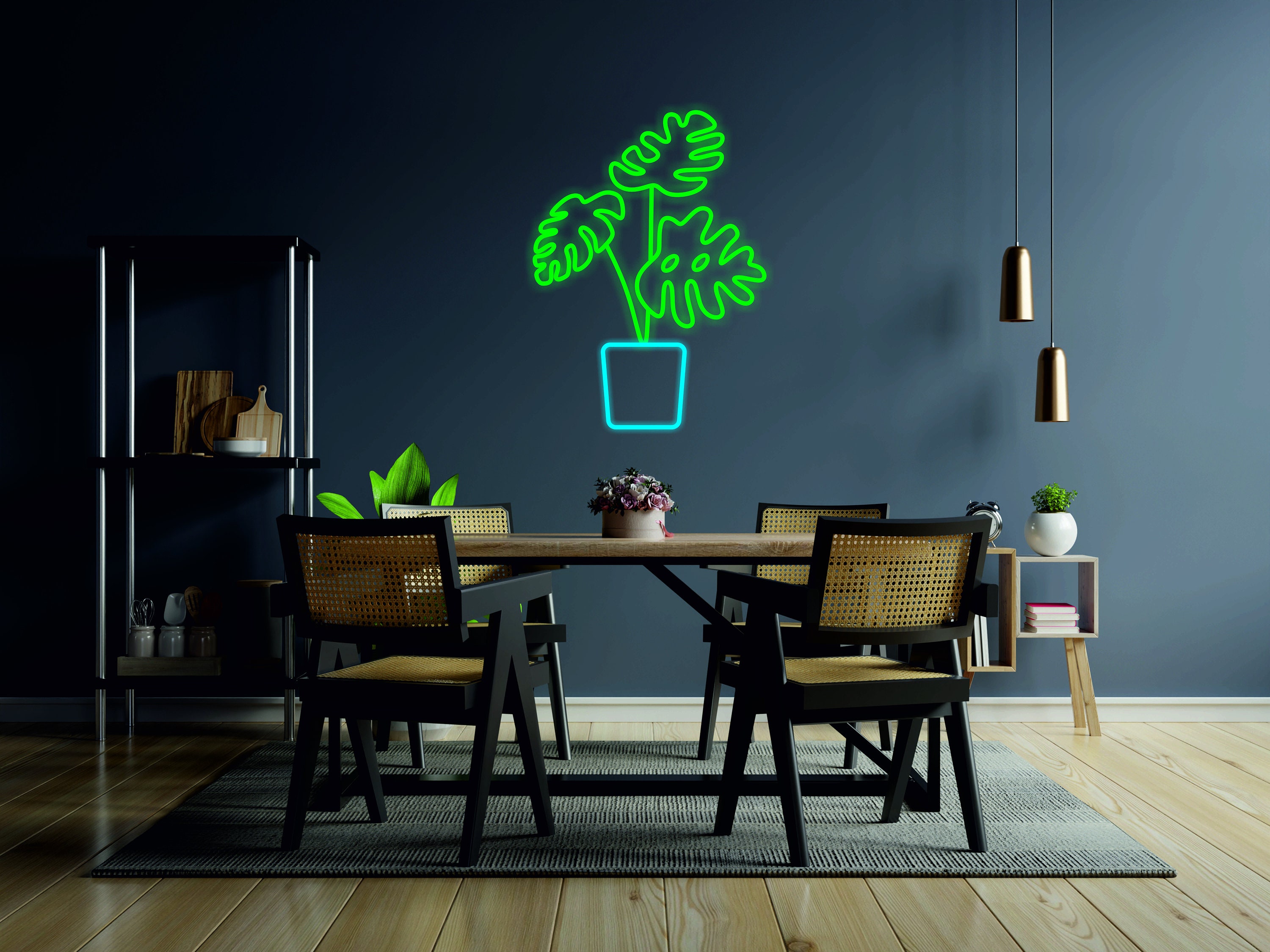 Monstera Leaf Neon Sign, Plant Neon Sign, Custom Leaf Led Neon Light, Gifts For Her, Unique Hand Crafted, Gift For Her Neon