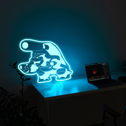 Blastoise Laser Signs Pokemon Wall Art