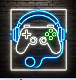 Game Controller And Headphones Led Neon Sign, Dj Neon Sign, Game Room Decor Led Sign, Neon Lights For Gaming Table, Neon Sign For Gamer