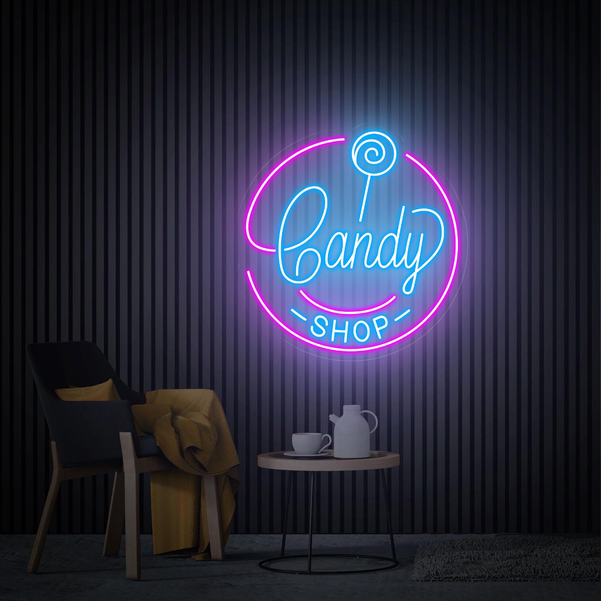 Candy Shop Neon Sign, Candy Store Decor, Custom Neon Sign, Candy Bar Decor, Business Opening Gift, Candy Sign Wall Art for Storefront