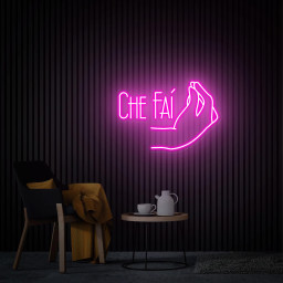 Italian Hand Gesture Neon Sign, CHE FAI Led Light Sign, Classic Italian Hand Sign, Restaurant Neon Wall Decor, Fast Food Sign Gesto Italiano