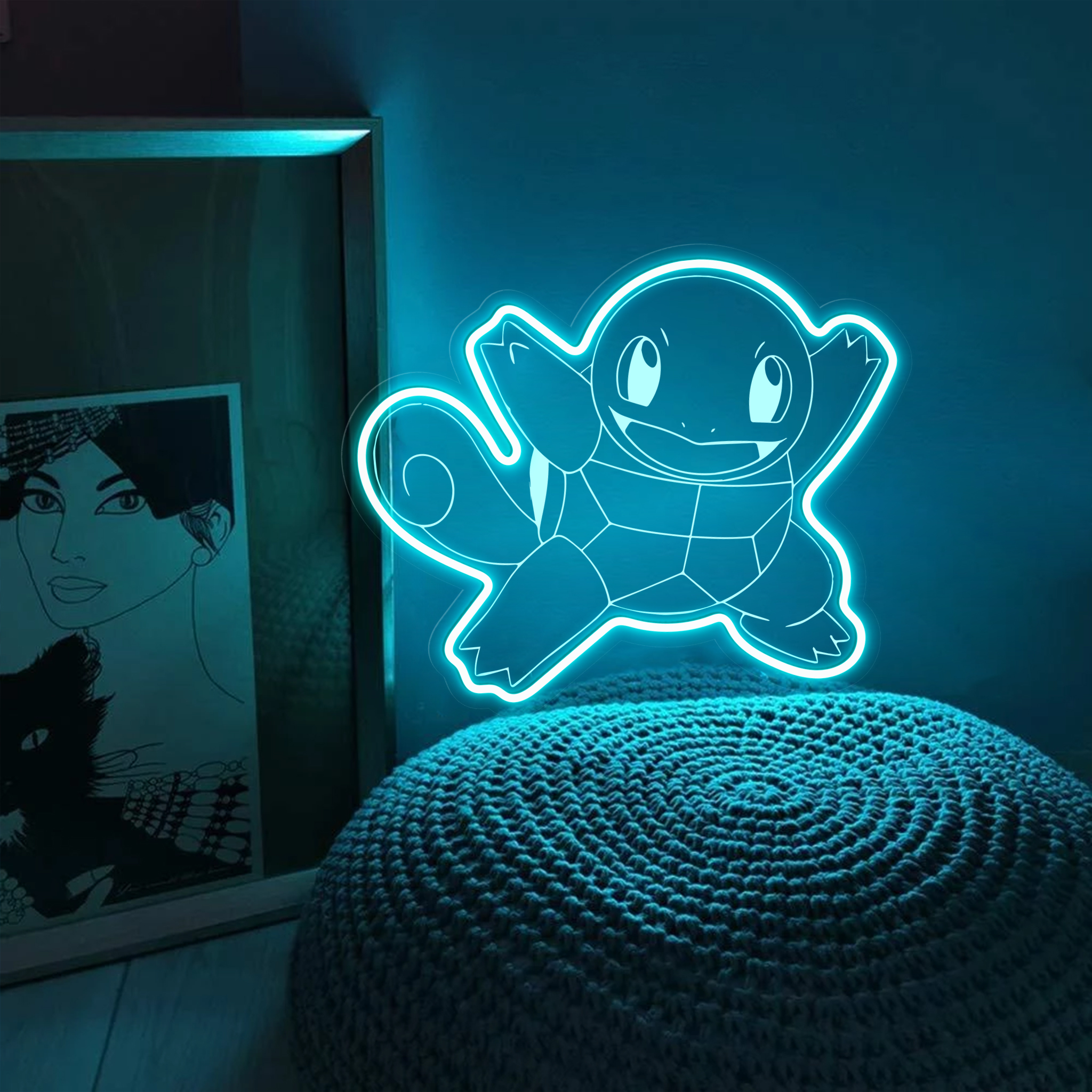 Squirtle Pokemon Laser Signs