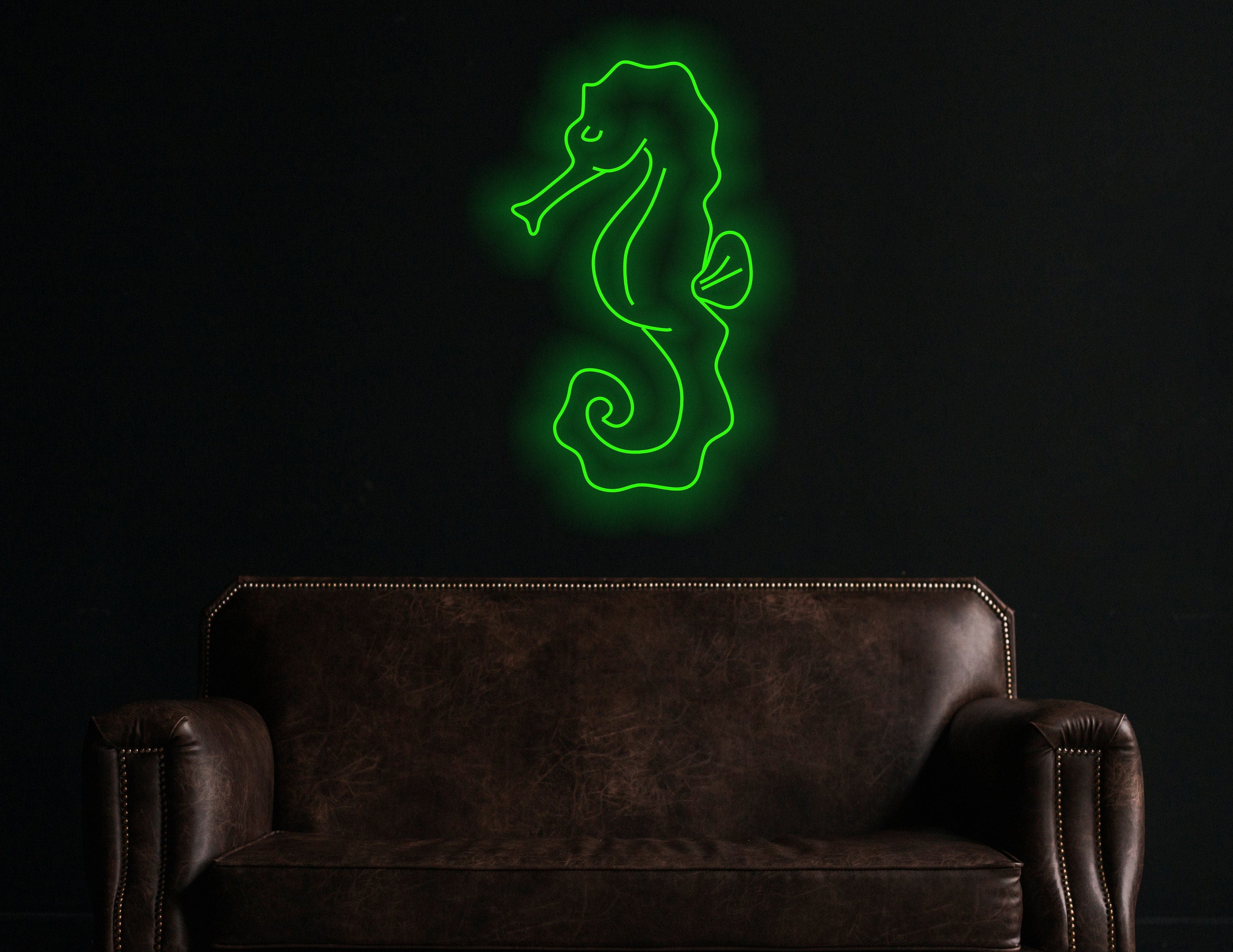 Seahorse Neon Sign, Seahorse Wall Hanging, Seahorse Wall Art Neon Sign, Kid Room Decor, Hippocampus Animal Neon Lights, Animal Hanging Wall