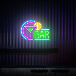 Bar Neon Sign, Cocktail Bar Sign, Cocktail Party Wall Decor, Custom Neon Sign for Bar, Home Bar Decor, Bar Open Led Sign, New Business Gifts