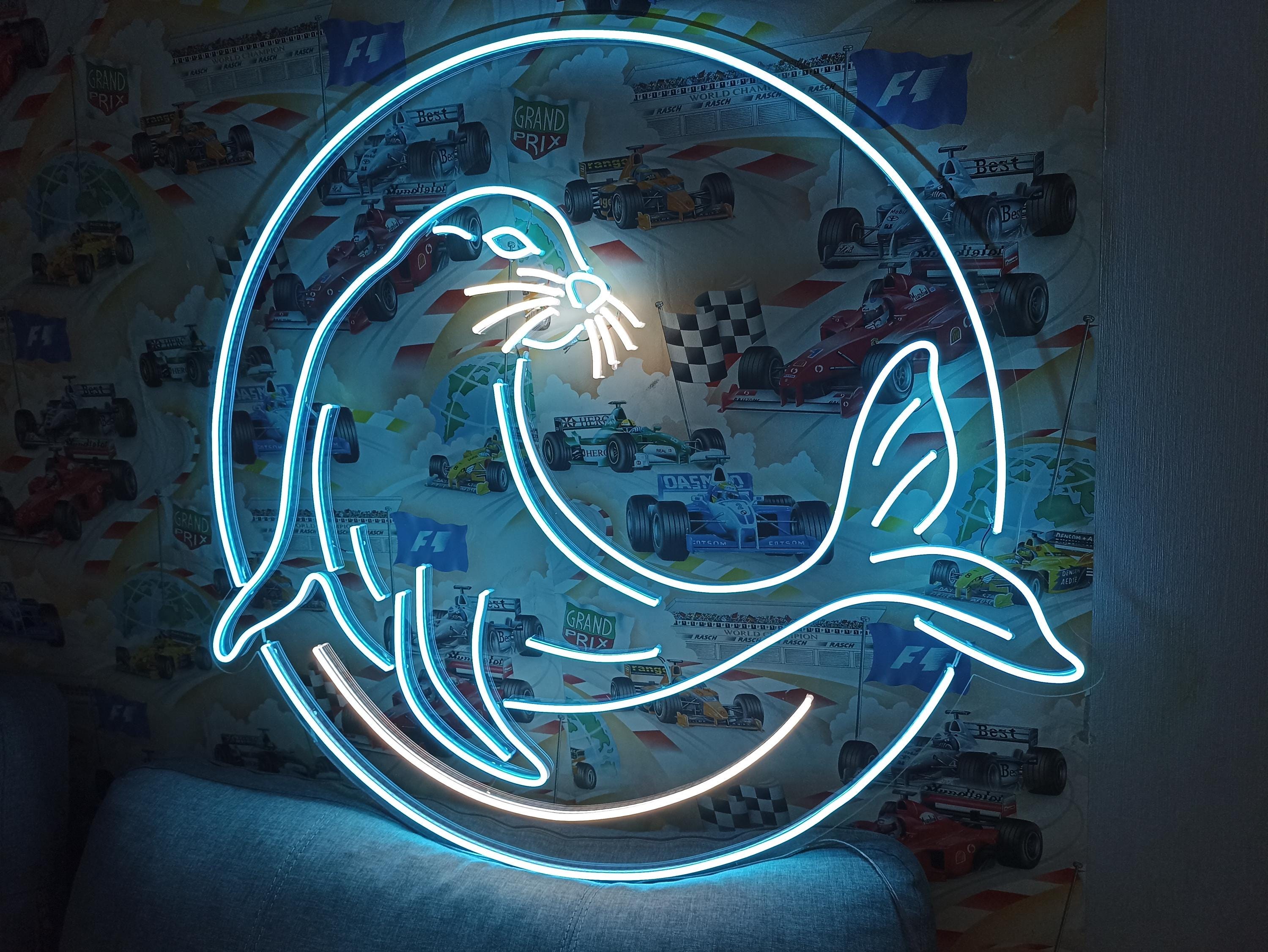 Seal Neon Sign, Neon Sea Lion Light, Neon Seal Sign, Sea Lion-Shaped Neon Sign, Neon Sign Sea Lion Design