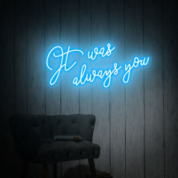 It Was Always You Neon Sign, Neon Wedding Sign, Engagement Decor, Wedding Backdrop, Custom Neon Sign, Handmade Gift, Wedding Party Decor