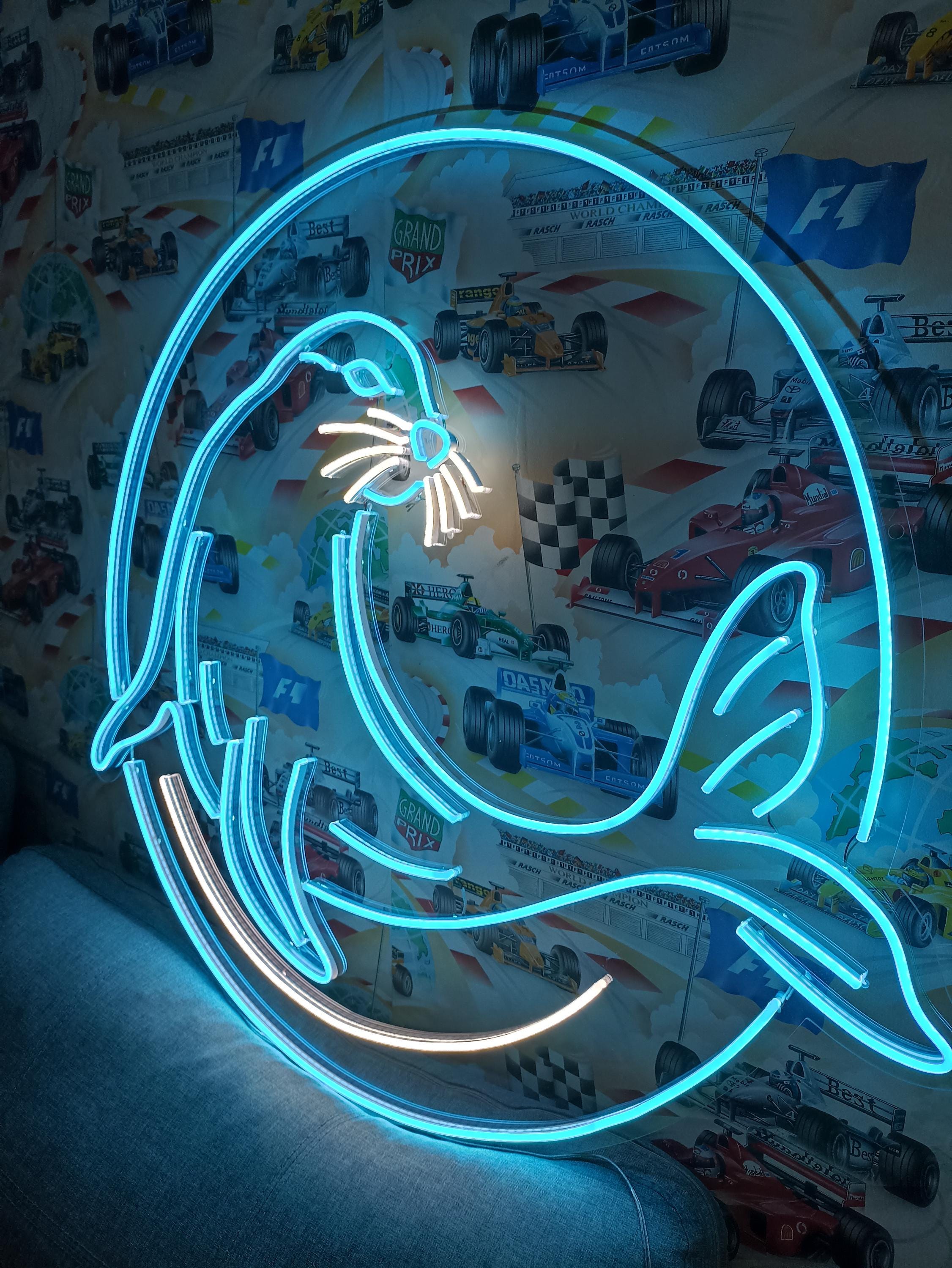 Seal Neon Sign, Neon Sea Lion Light, Neon Seal Sign, Sea Lion-Shaped Neon Sign, Neon Sign Sea Lion Design